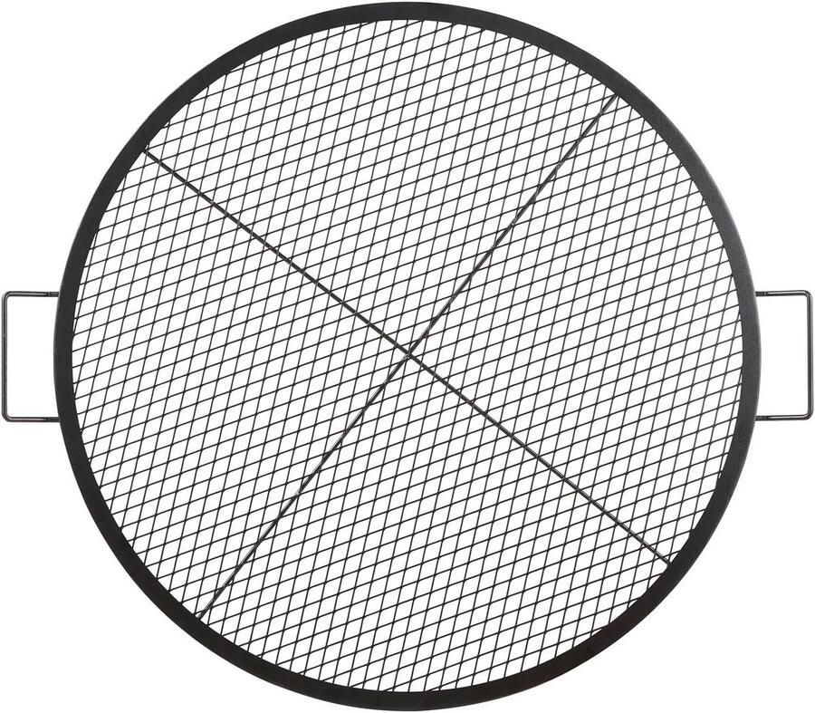 Keuken Grill Ronde Rooster Buiten Koken Hittebestendig Staal Diameter 91 cm Zwart