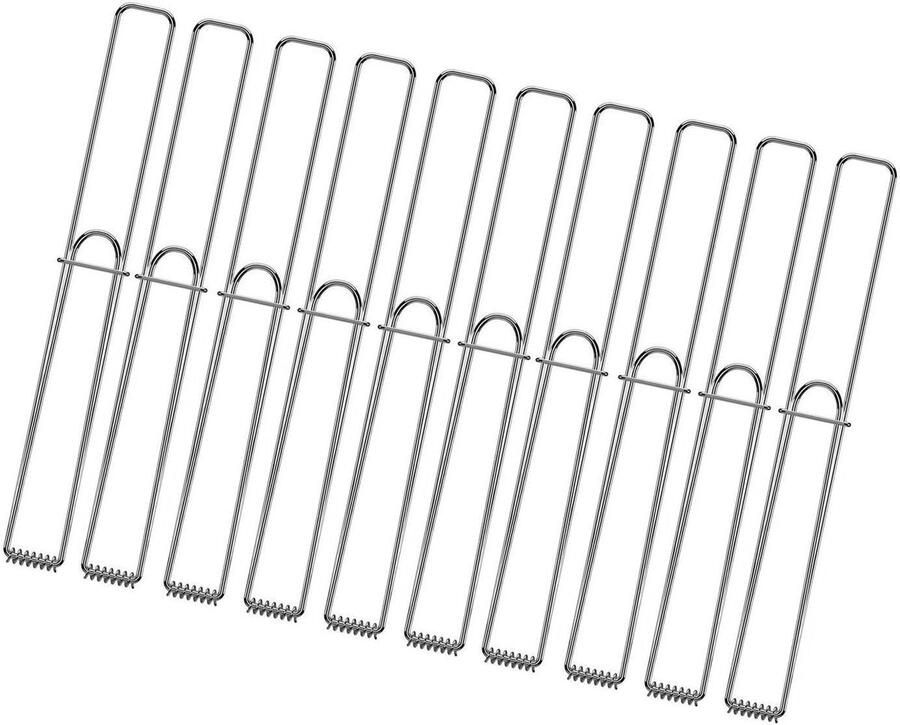 Keuken Grills Tang BBQ Clip Voedsel Omdraaien Antislip Grip 28cm of 40cm Zilverkleurig