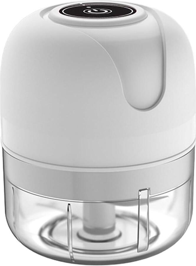 Keuken Machine Mini Hakker Snel Ingrediënten Snijden USB Oplaadbaar Draadloos 250 ml Capaciteit Wit