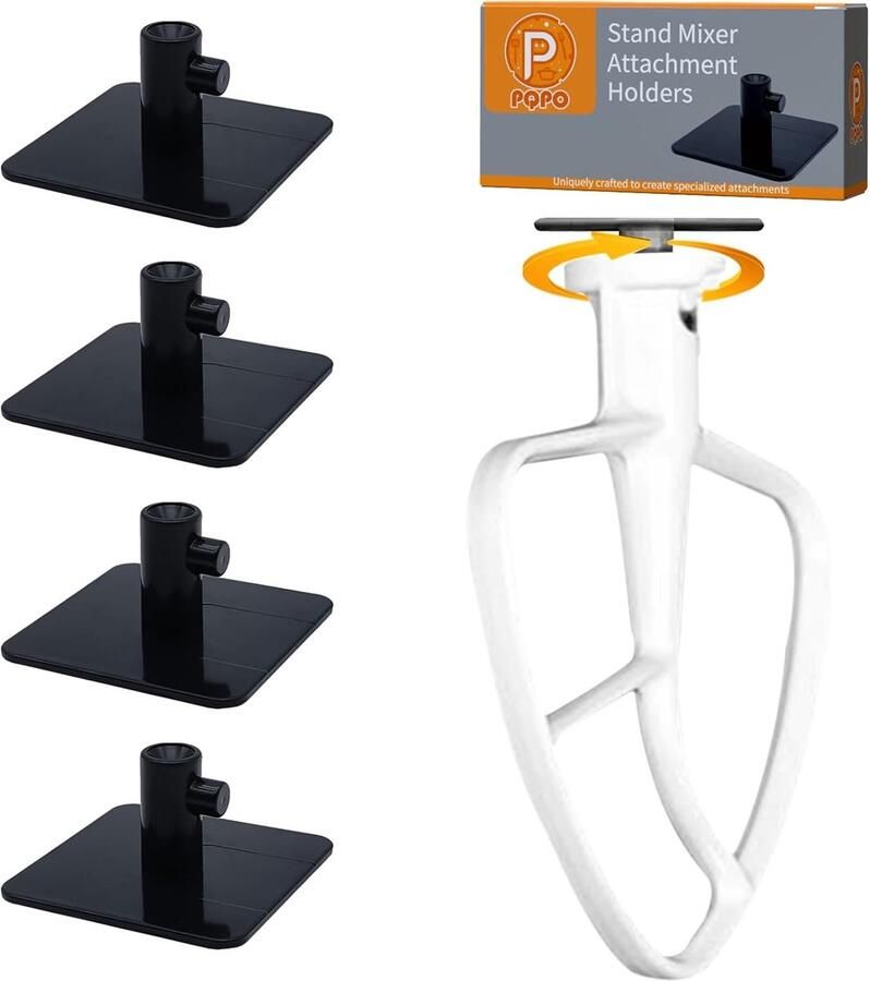 Keuken Mixer Accessoires Stand Geschikt voor Keukenhulpstukken en Keukenmachines (Zwart)