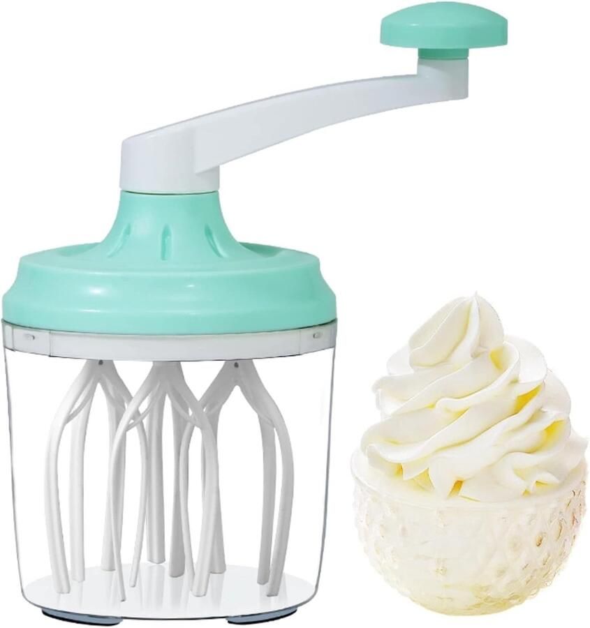 Keuken Mixer Hand Garde Blender Snel Mixen Bakken Antislip Voetkussentjes 1200 ml Turkoois