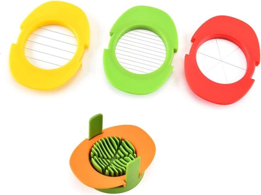 Keuken Snijmachine Eiersnijder Aardbeiensnijder Voedsel Decoreren 4-in-1 Snijden 14 x 103 x 1 cm Kleur