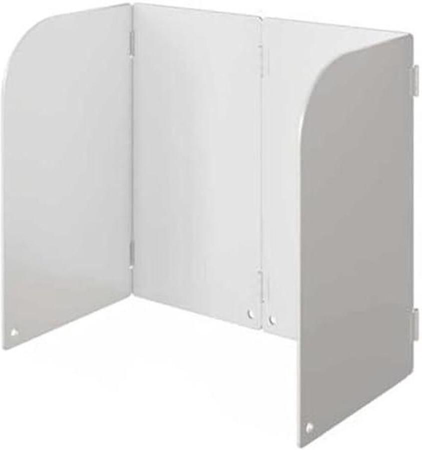 Keuken Spatbescherming Vetvanger Fornuis Schoon Koken Opvouwbaar Ontwerp 36x32x18 cm Zilverkleurig