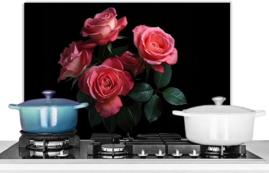 Keuken Spatscherm Achterwand Beschermer Koken Beschermen Unieke Foto Print 70x50cm Roze