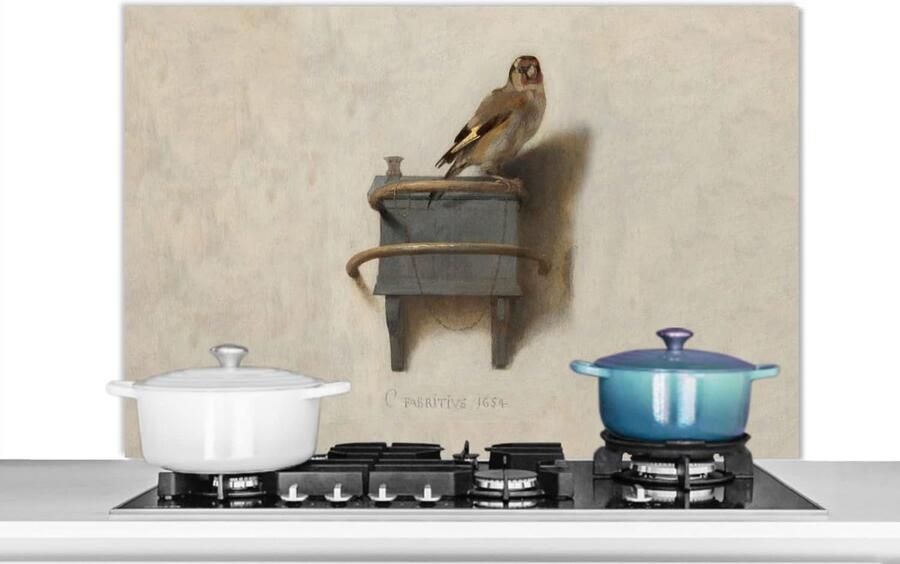 Keuken Spatscherm Achterwand Bescherming Kookplaat Beschermen Hittebestendig Kunststof 100x65 cm Veelkleurig