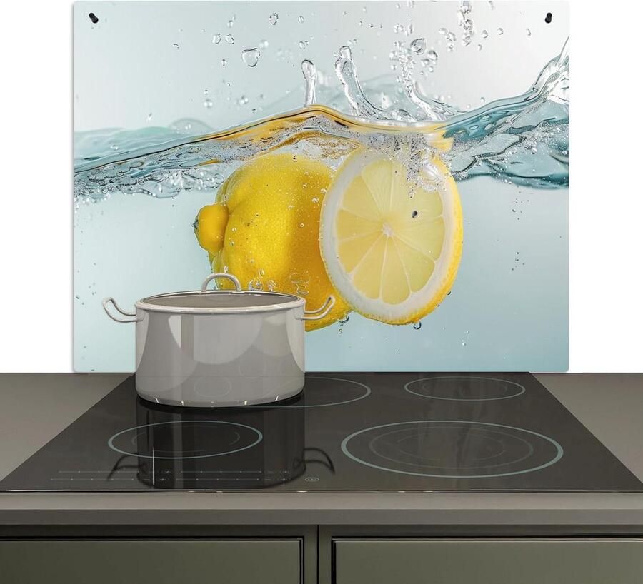 Keuken Spatscherm Muur Beschermer Koken en Reinigen 2-in-1 Functie 52x80 cm Splash Water
