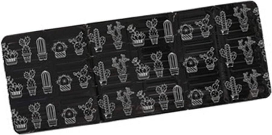 Spatscherm Gasfornuis Keuken Bescherming Koken Schoonhouden Opvouwbaar Aluminiumfolie 84x32cm Zwart