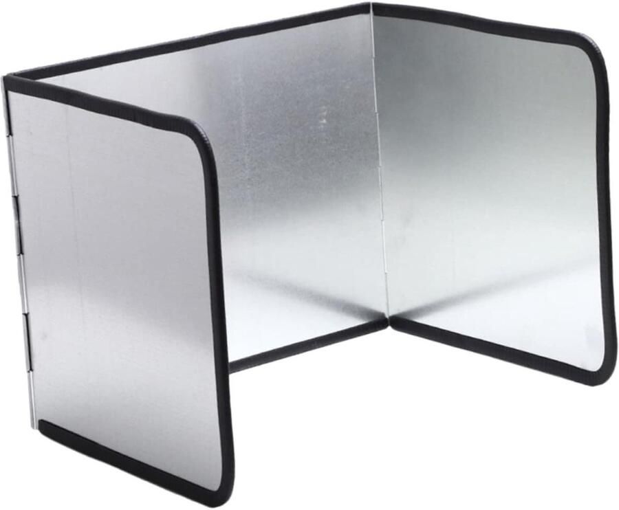 Keuken Spatscherm Olieafweerder Koken Vouwbaar Aluminium 97 x 30 cm Zilver