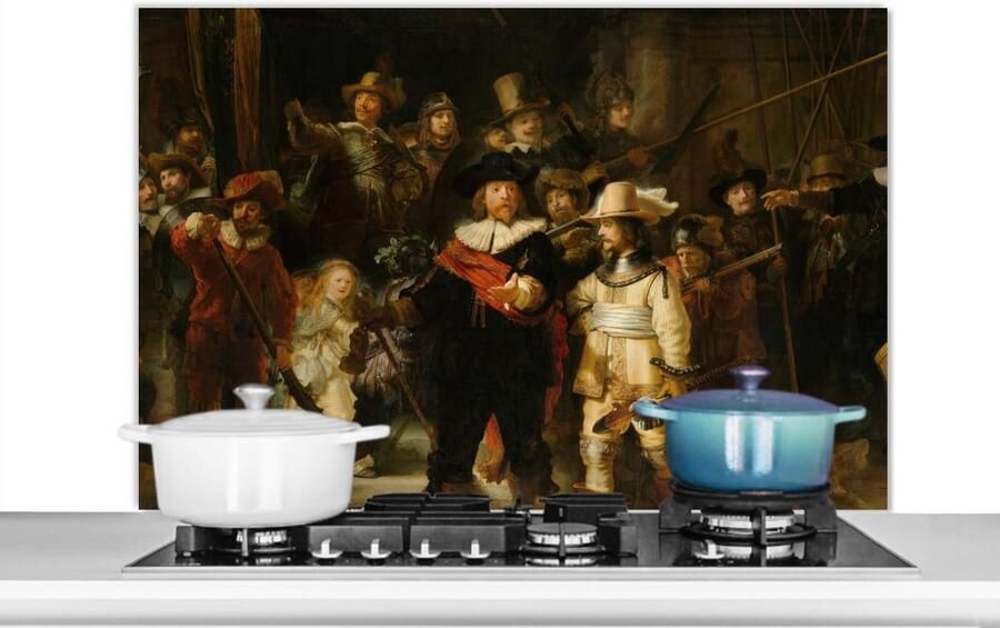 Keuken Spatscherm Spatwand Achterwand Kookplaat Beschermen Kunstprint Ontwerp 100x65 cm Veelkleurig