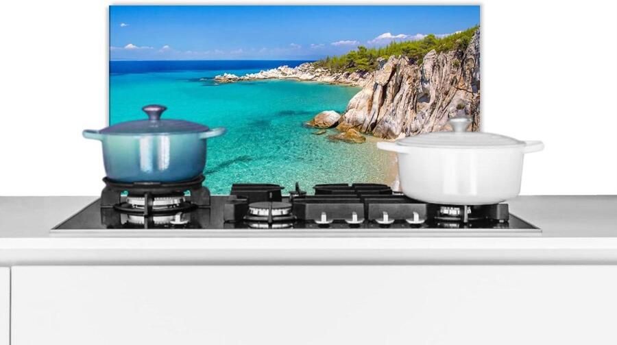 Keuken Spatscherm Spatwand Keuken Koken Beschermen Luxe Aluminium 60x30 cm Veelkleurig