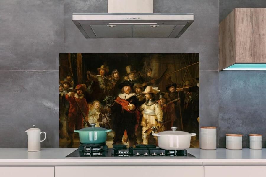 Keuken Spatscherm Spatwand Keuken Kookplaat Beschermen Lichtgewicht Kunststof 120x80 cm Veelkleurig