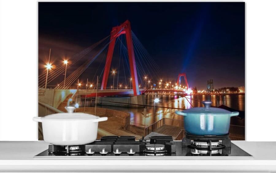 Keuken Spatscherm Spatwand Keuken Kookplaat Beschermen Unieke Fotoafdruk 100x65 cm Veelkleurig