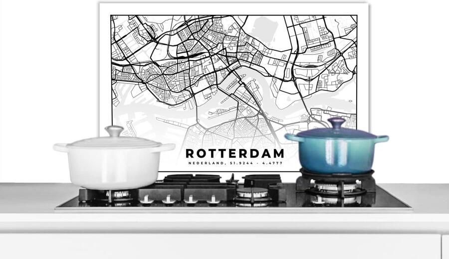 Keuken Spatscherm Spatwand Keuken Kookplaat Beschermen Waterdicht en Makkelijk Schoon 60x40 cm Veelkleurig