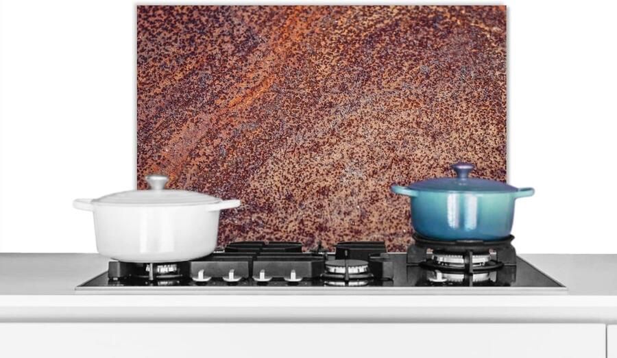 Keuken Spatscherm Wandbescherming Kookplaat Beschermen Abstract Roest Patroon 70x50 cm Veelkleurig