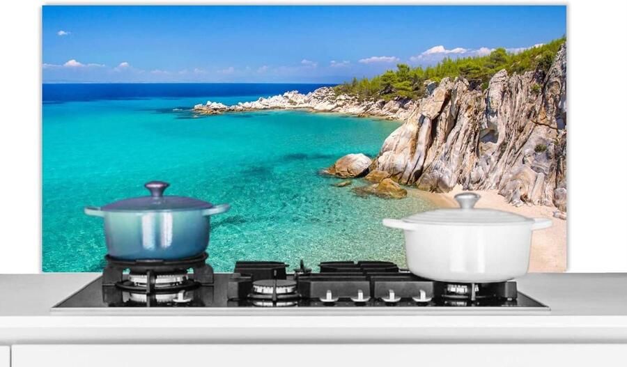 Keuken Spatscherm Wandpaneel Achterwand Bescherming Kookplaat Luxe Aluminium 3mm 120x60 cm Veelkleurig
