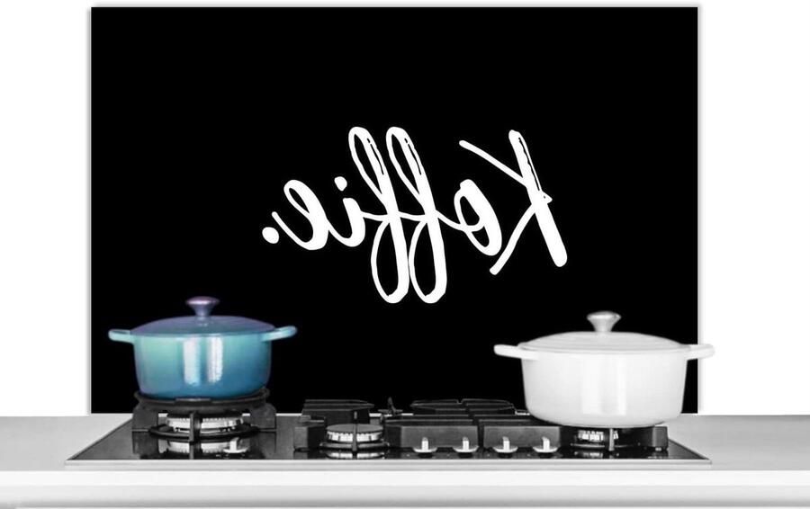 Keuken Spatscherm Wandpaneel Achterwand Koken Beschermen Luxe Aluminium 100x65 cm Veelkleurig