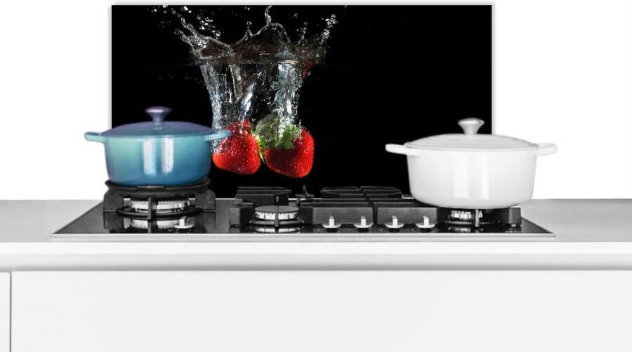 Keuken Spatscherm Wandpaneel Achterwand Kookplaat Beschermen Luxe Aluminium 60x30 cm Veelkleurig