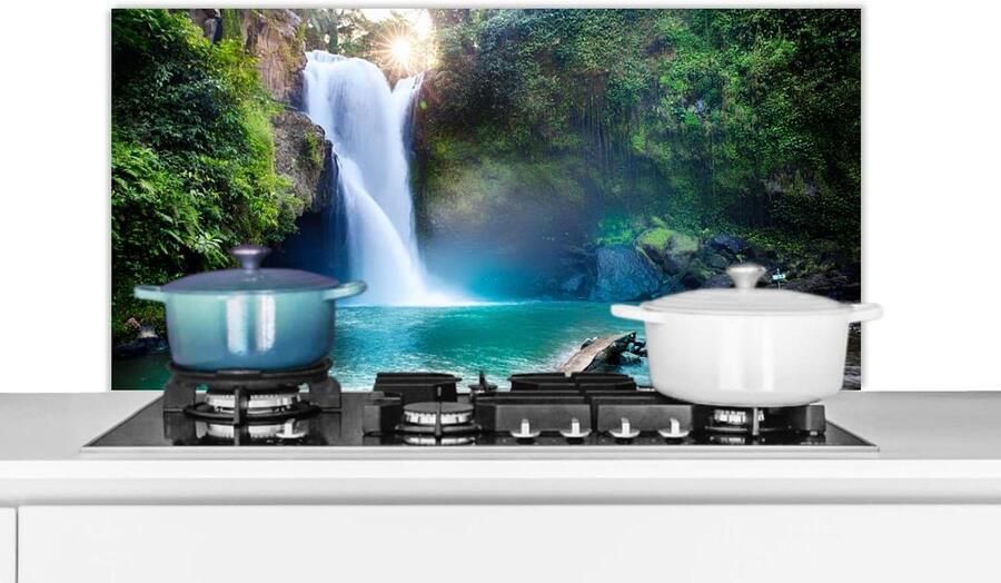 Keuken Spatscherm Wandpaneel Bescherming Kookplaat Scherpe Fotoafdruk 100x50 cm Veelkleurig