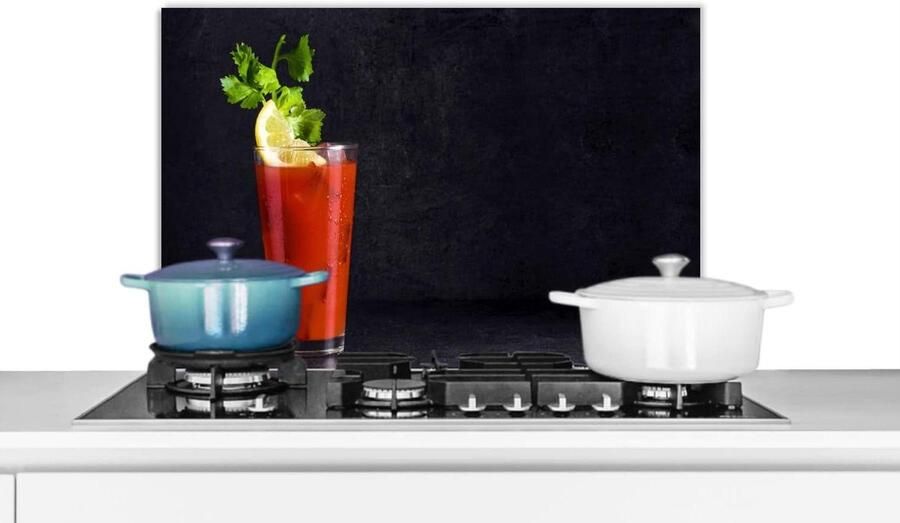 Keuken Spatscherm Wandpaneel Glas Koken Beschermen Scherpe Fotoprint 60x40 cm Multicolor
