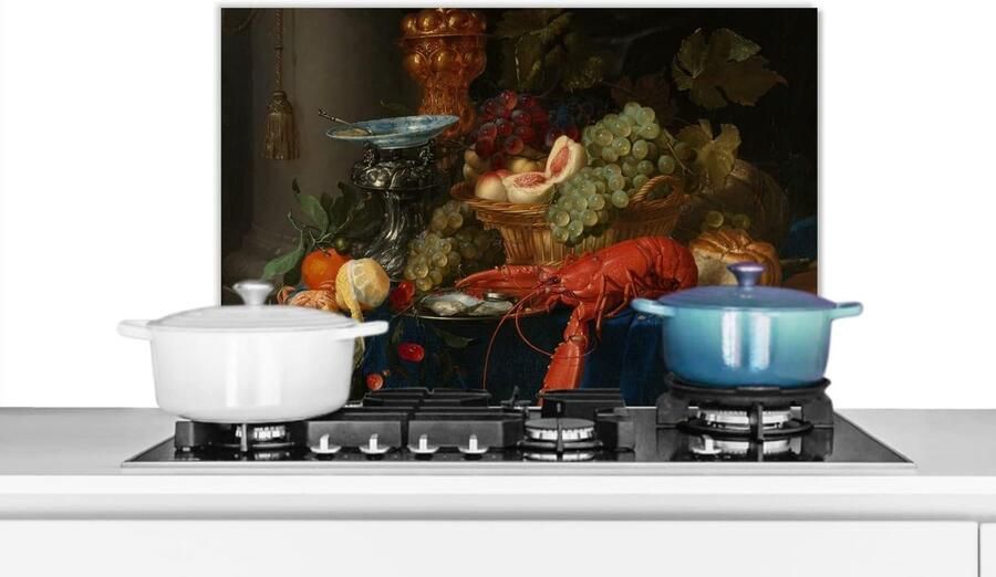 Keuken Spatscherm Wandpaneel Keuken Kookplaat Beschermen Duurzaam Dibond Materiaal 70x50 cm Veelkleurig
