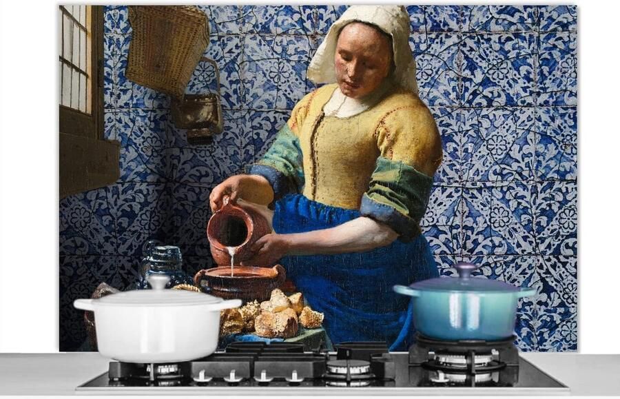 Keuken Spatscherm Wandpaneel Keuken Kookplaat Beschermen Hittebestendig Materiaal 120x80 cm Veelkleurig