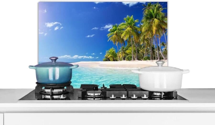 Keuken Spatscherm Wandpaneel Keuken Kookplaat Beschermen Luxe Aluminium 60x40 cm Veelkleurig
