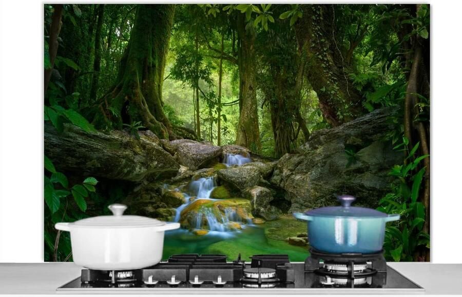 Keuken Spatscherm Wandpaneel Kookplaat Beschermen Scherpe Fotoafdruk 120x80 cm Veelkleurig