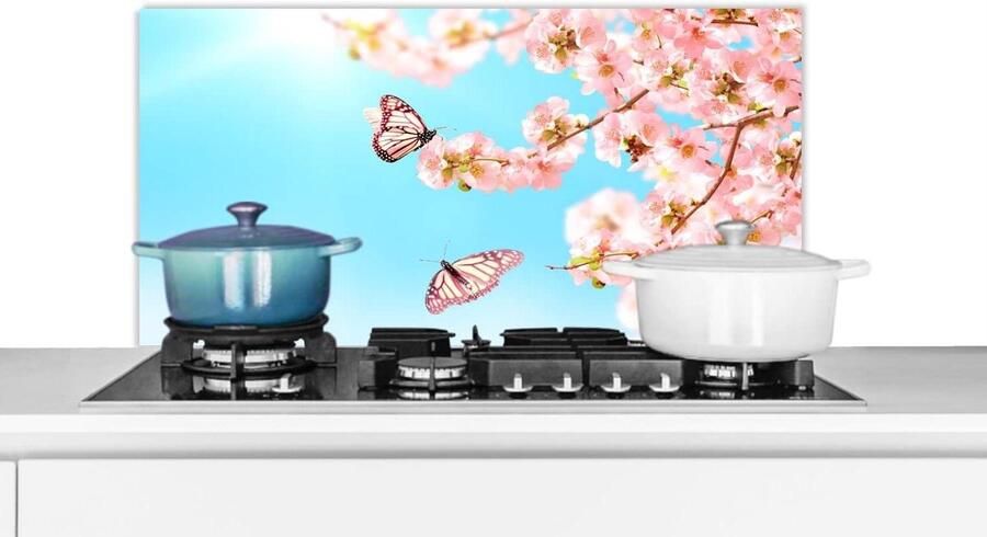 Keuken Spatscherm Wandpaneel Kookplaat Beschermen Scherpe Fotoafdruk 80x40 cm Veelkleurig