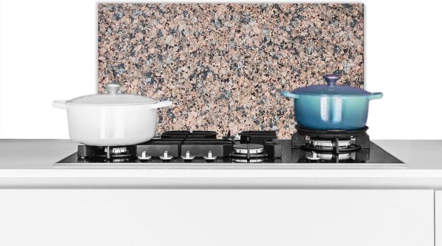 Keuken Spatscherm Wandpaneel Steen Kookplaat Beschermen Hittebestendig Materiaal 60x30 cm Veelkleurig Graniet