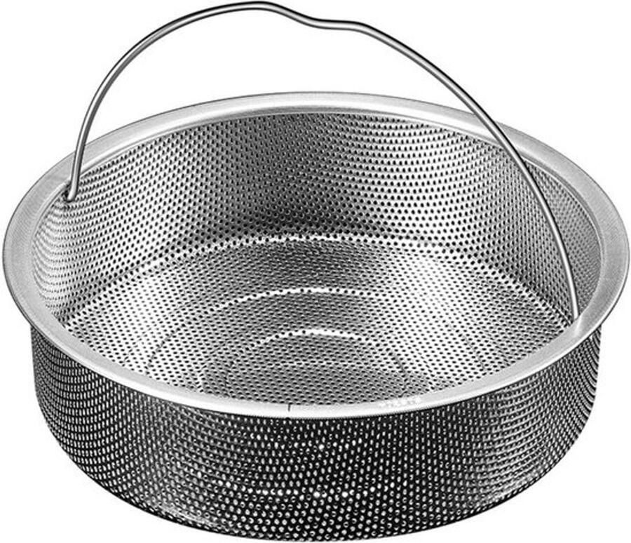 Keuken stoommand Groente stomer Gezond koken Optimale stoomcirculatie 22 cm diameter Zilver