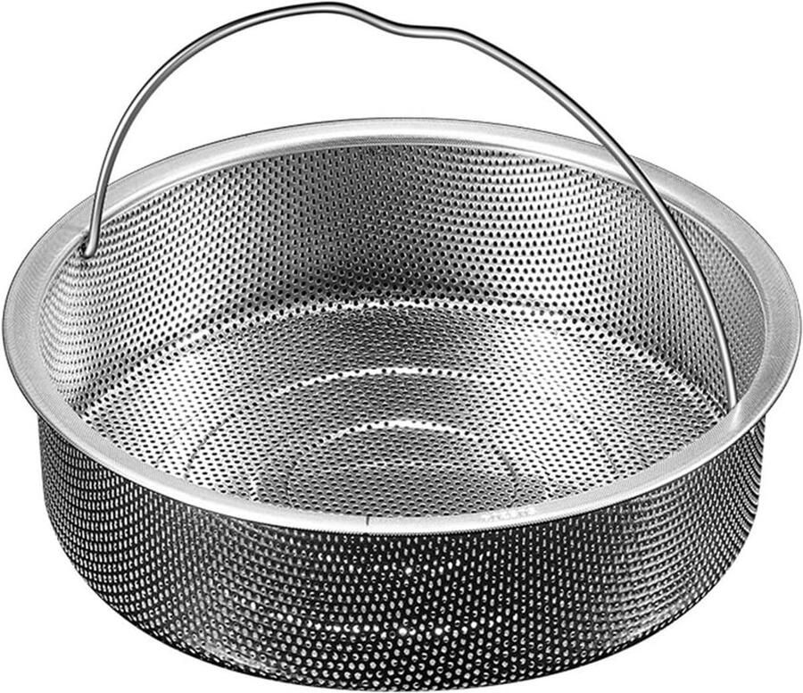 Keuken stoommand Groente stomer Gezond koken Optimale stoomcirculatie 22 cm diameter Zilver