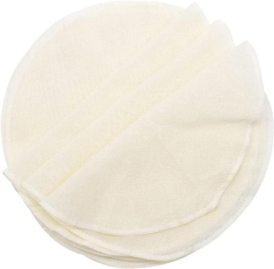 Keuken Stoomnet Stoombakmat Dim Sum Maken Praktische Antiaanbaklaag 20 stuks 28 cm Offwhite