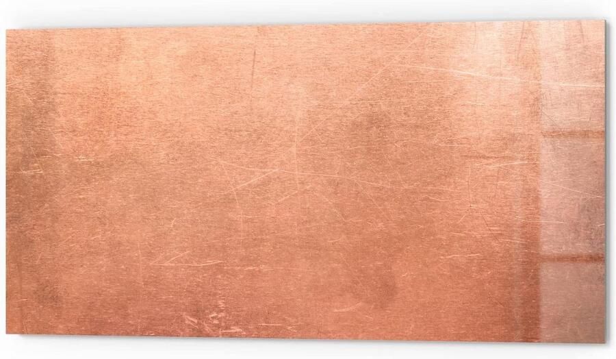 Keukenachterwand Glas Spatbescherming Fornuis Badkamer Keuken Decoratie 3D Kleurdiepte Effect 80x40 cm Koper met krassen