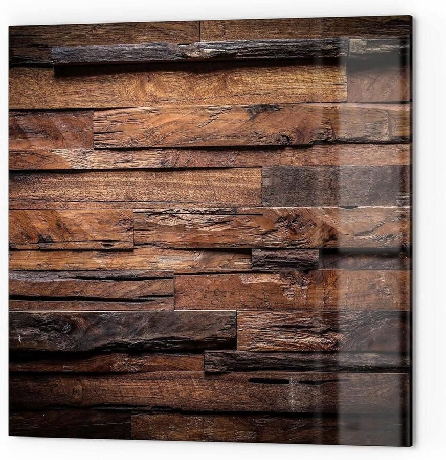 Keukenachterwand Glas Spatbescherming Fornuis Keuken Beschermen 3D Diepte Effect 60x60 cm Oneffen Wandplank