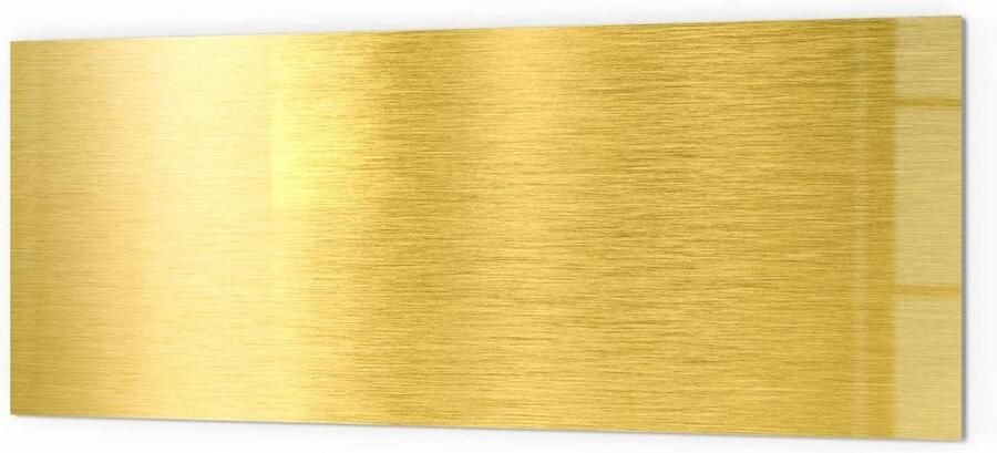 Keukenachterwand Glas Spatbescherming Fornuis Keuken Beschermen 3D Kleurdiepte Effect 125x50 cm Goud
