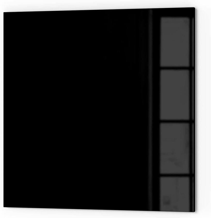 Keukenachterwand Glas Spatbescherming Fornuis Keuken Beschermen Montage Zonder Boren 60x60 cm Zwart