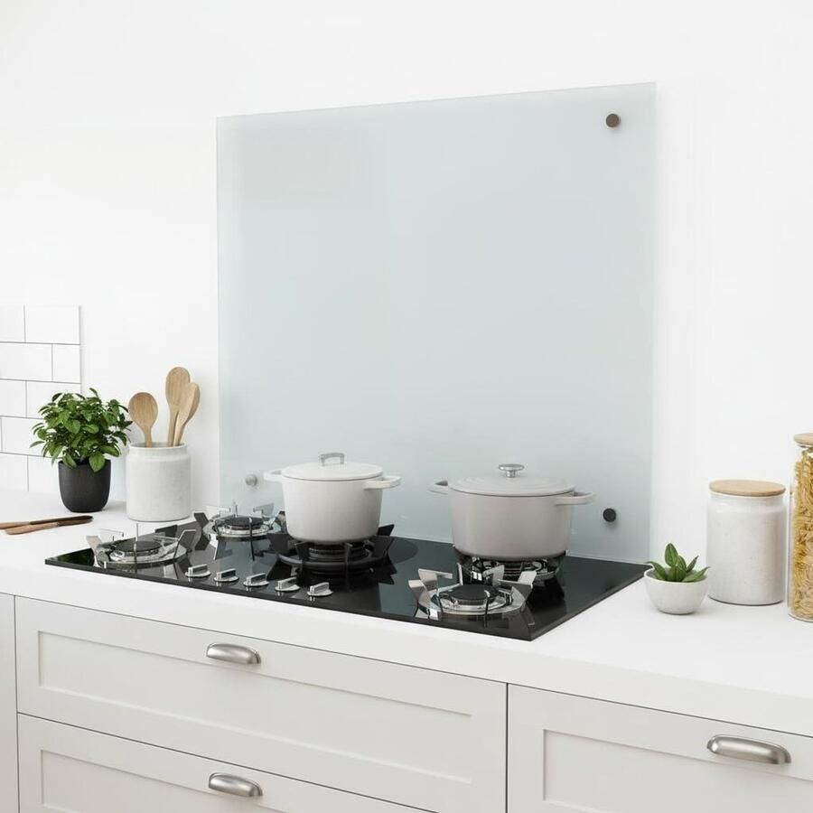 Keukenachterwand Glas Spatbescherming Glasplaat Koken Beschermen ESG Veiligheidsglas 6 mm dik Matglas