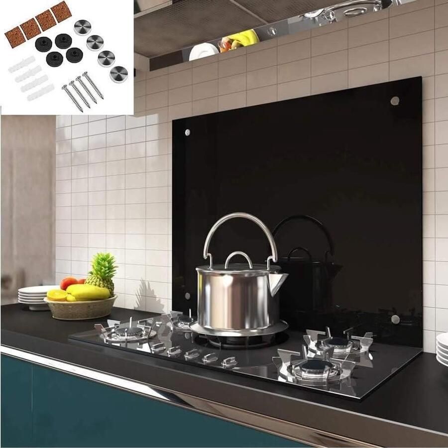 Keukenachterwand Glas Spatbescherming Keuken Koken Beschermen ESG Veiligheidsglas 6 mm dik Matglas
