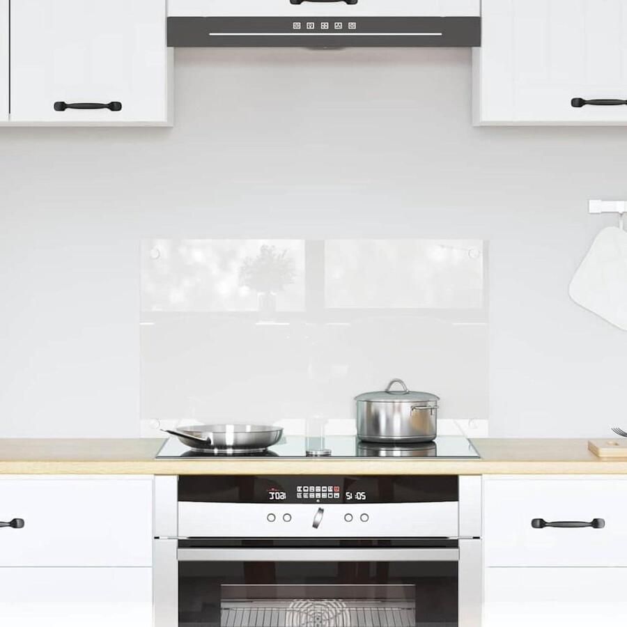Keukenachterwand Glas Spatbescherming Keuken Koken Beschermen Gehard Glas 70 x 40 cm Transparant