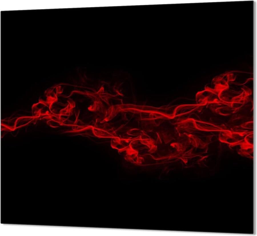 Keukenachterwand Glas Spatbescherming Kookplaat Keuken Decoratie Gehard Glas 65 x 60 cm Zwart