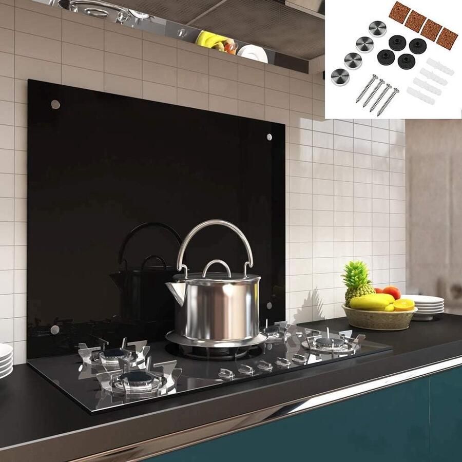 Keukenachterwand Glas Spatbescherming Wand Koken Beschermen Hittebestendig Veiligheidsglas 6 mm Dikte Matglas Look