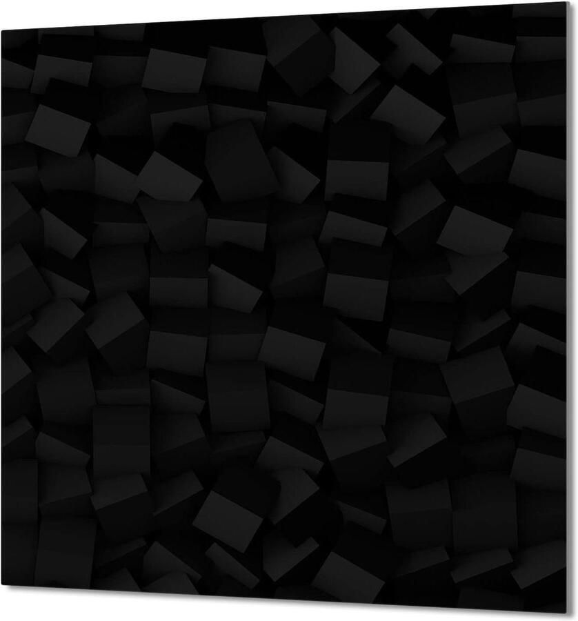 Keukenachterwand Glas Spatbord Kookplaat Keuken Beschermen Gehard Glas 60 x 65 cm Zwart