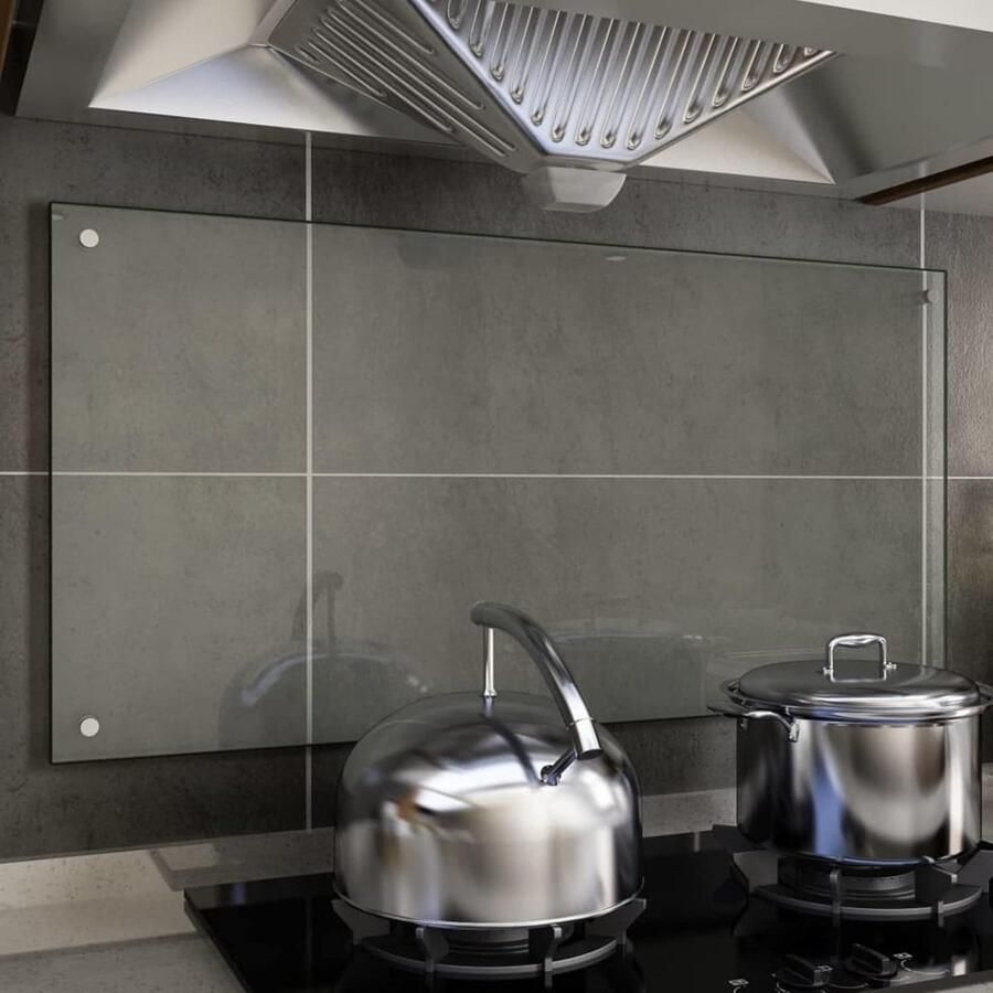 Keukenachterwand Glas Spatwand Keuken Bescherming Koken Hittebestendig Materiaal 100x50 cm