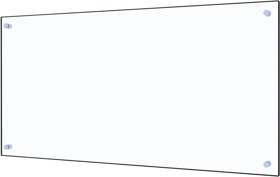 Keukenachterwand Spatbescherming fornuis Koken beschermen Gehard glas 100x50 cm Transparant