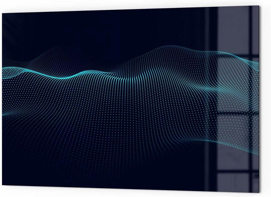 Keukenachterwand van glas Spatbescherming fornuis Keuken decoreren 3D kleurdiepte effect 60x40 cm Virtueel vlechtwerk
