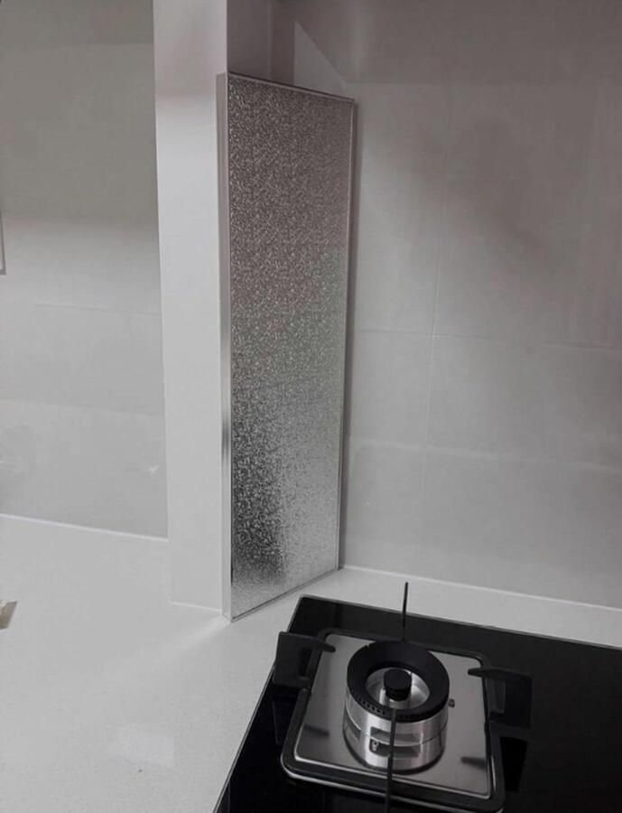Keukenbescherming Paneel Hitteplaat Wand Bescherming Kookplaat Zelfklevend Aluminium 1 Stuk Zilver