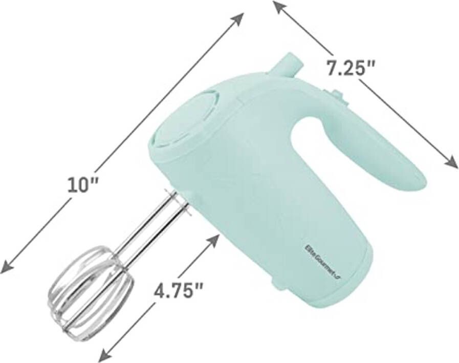 Keukenhandmixer met 5 Versnellingen en Ruime Roestvrijstalen Tubes Mintgroen - Foto 2