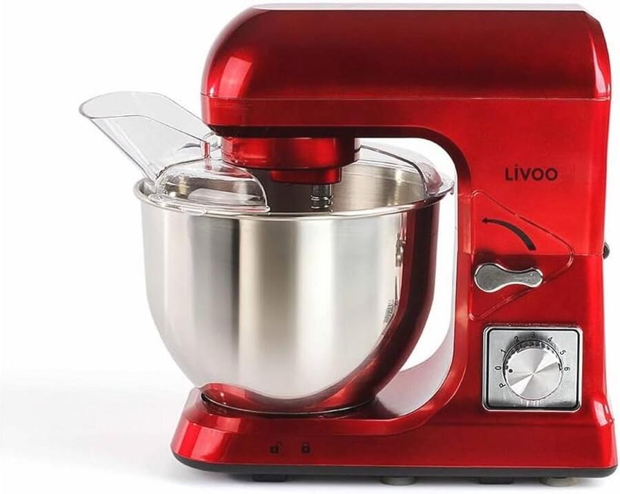 Keukenmachine 1000W 5L met 6 snelheden en accessoires