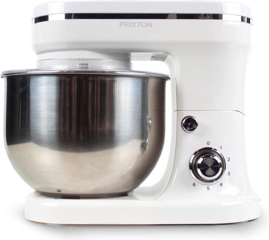 Keukenmachine 3 Accessoires Keukenrobot Mixer Roestvrij Stalen Kom 6 Snelheden 1200W