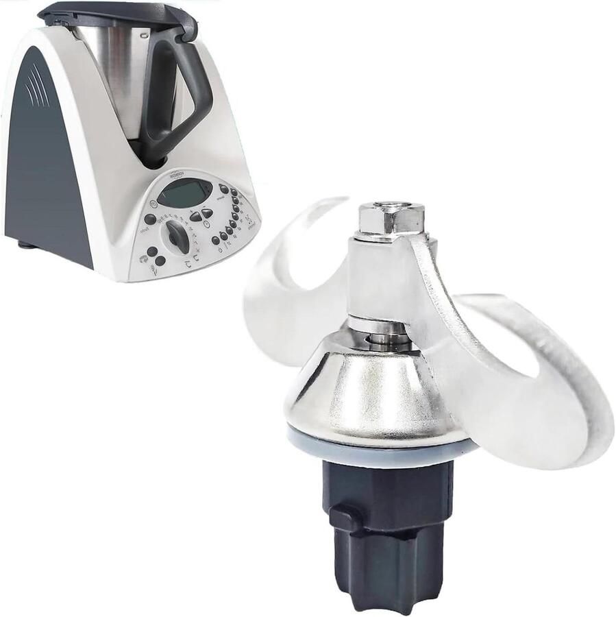 Keukenmachine Accessoire Deegmixer Roerder Deeg Mengen Krasvrij Raken 10x10x10 cm Zilver
